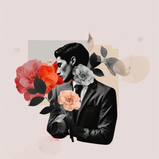 Man in Suit with Flowers