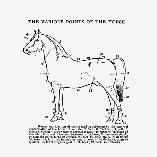 Diagram of Horse Anatomy and Points