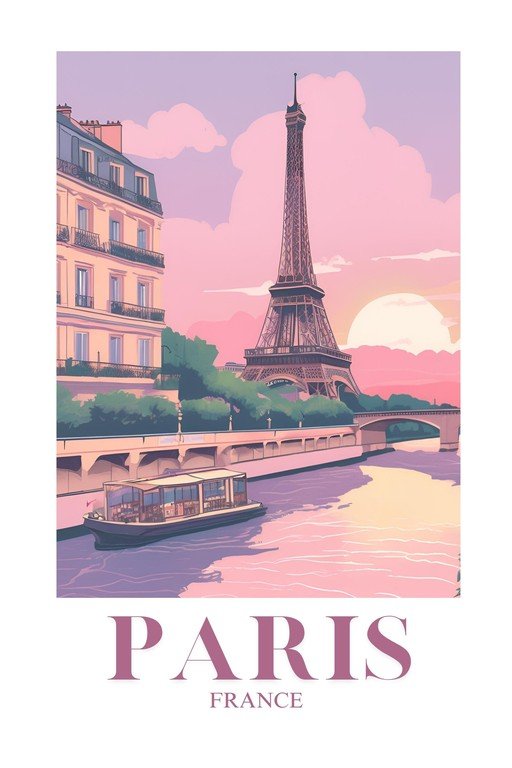 Eiffel Tower Paris Seine River Cruise at Sunset