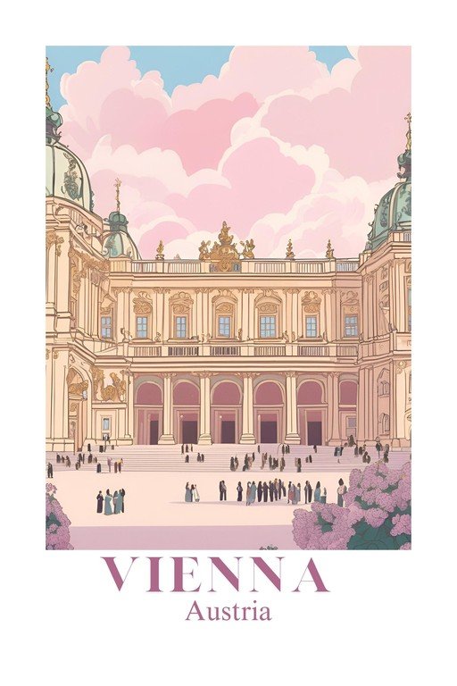Schönbrunn Palace, Vienna: A Pastel Dreamscape