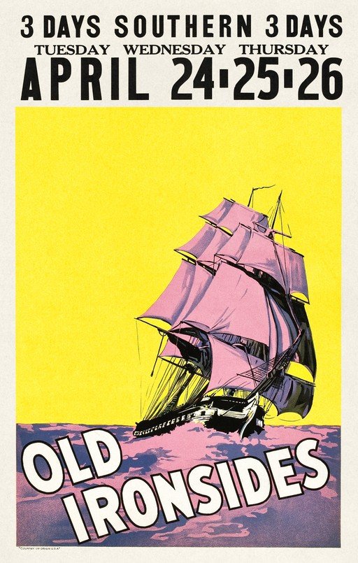 Old Ironsides 3 Days Southern Event Poster