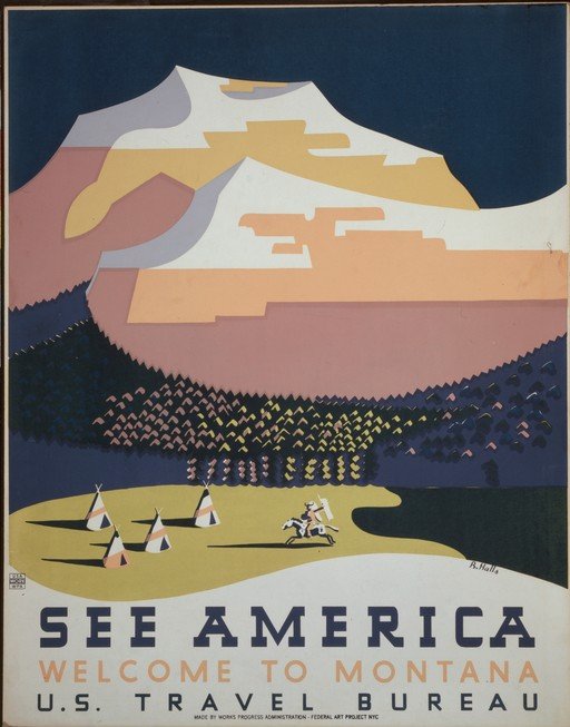 See America: Welcome to Montana Travel Poster