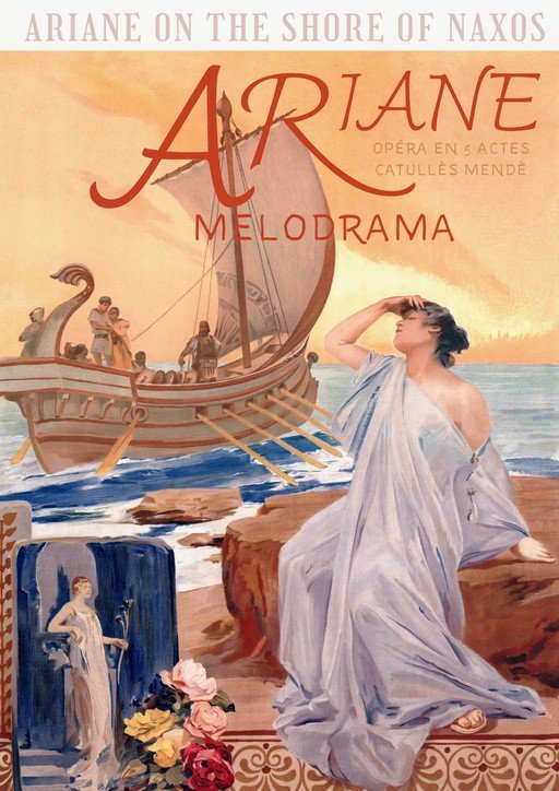 Ariane on the Shore of Naxos Opera Melodrama Poster