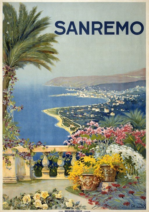Sanremo Travel Poster