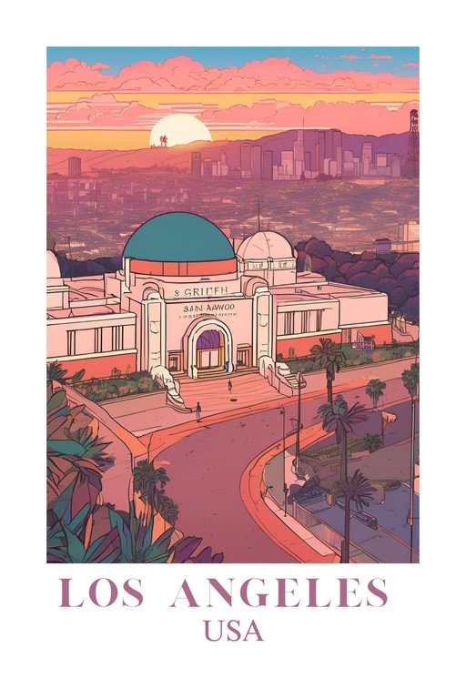 Griffith Observatory Los Angeles Sunset
