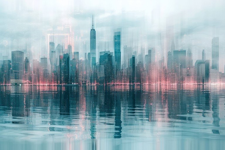 Abstract Cityscape Reflection