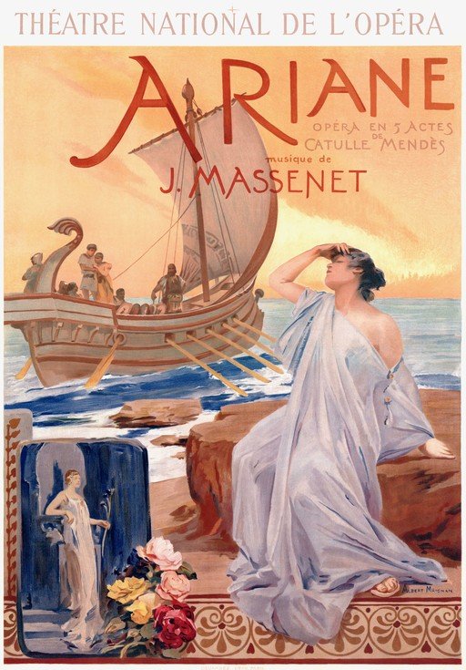 Ariane Opera Poster by Albert Maignan