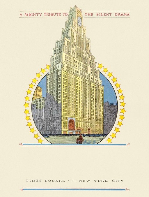 Art Deco Skyscraper in Times Square, New York City