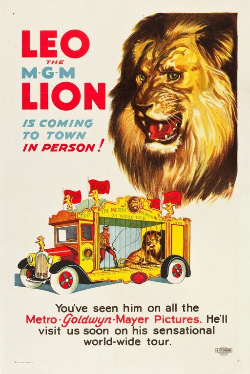 Leo the MGM Lion World Tour Poster