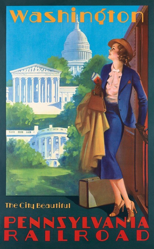 Washington DC Travel Poster: The City Beautiful