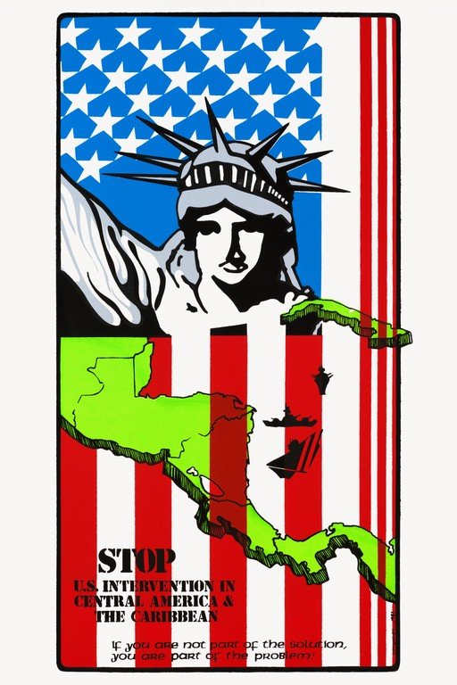 Stop U.S. Intervention in Central America & Caribbean Poster