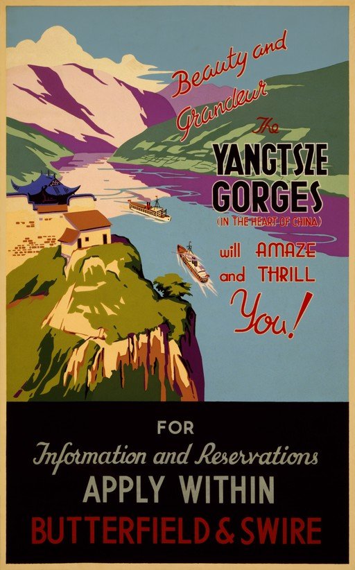 Yangtze Gorges Travel Poster