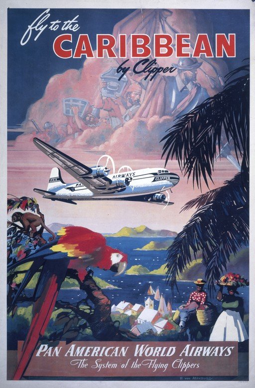 Fly to the Caribbean by Pan American World Airways