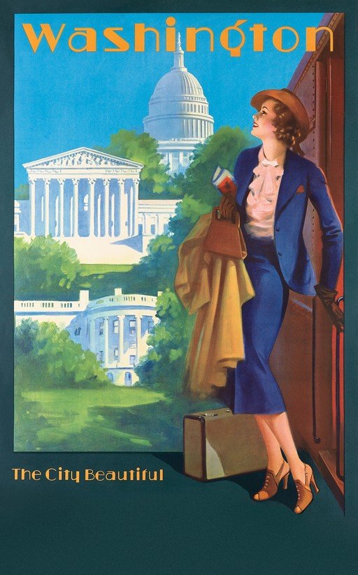 Washington DC Travel Poster: The City Beautiful