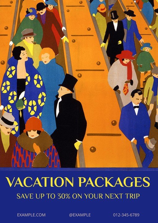 Vintage Vacation Packages Advertisement