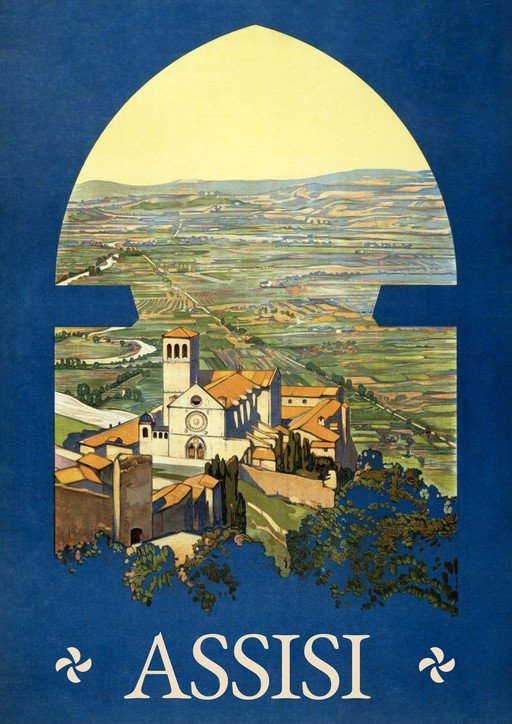 Assisi Travel Poster