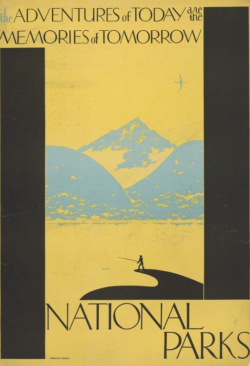 National Parks Poster: Adventures of Today, Memories of Tomorrow