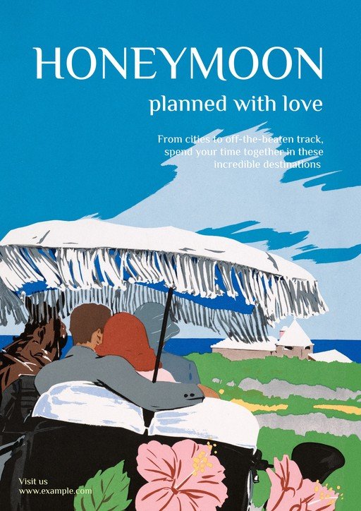 Honeymoon Travel Poster