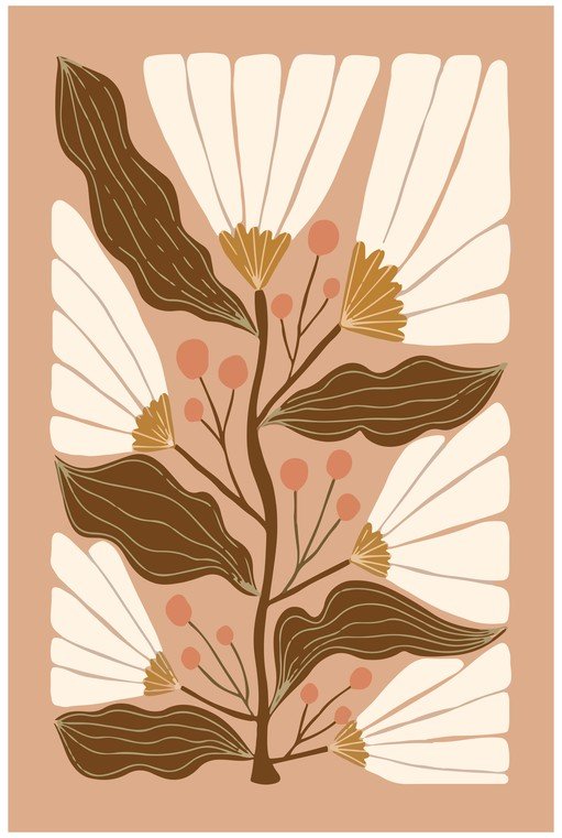 Abstract Floral Art Print