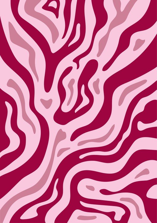 Pink and Burgundy Zebra Print Pattern