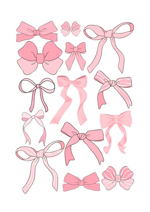 Collection of Pink Bows