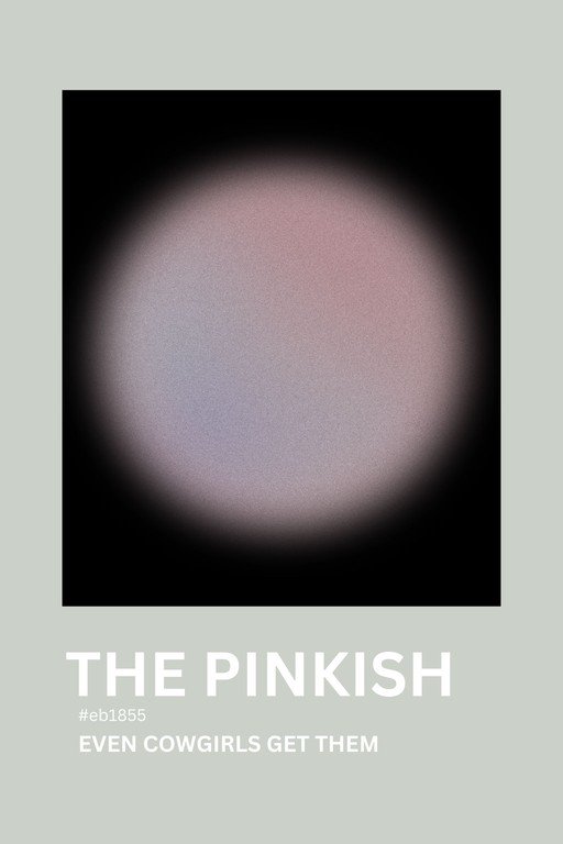 Abstract Pinkish Orb with Text