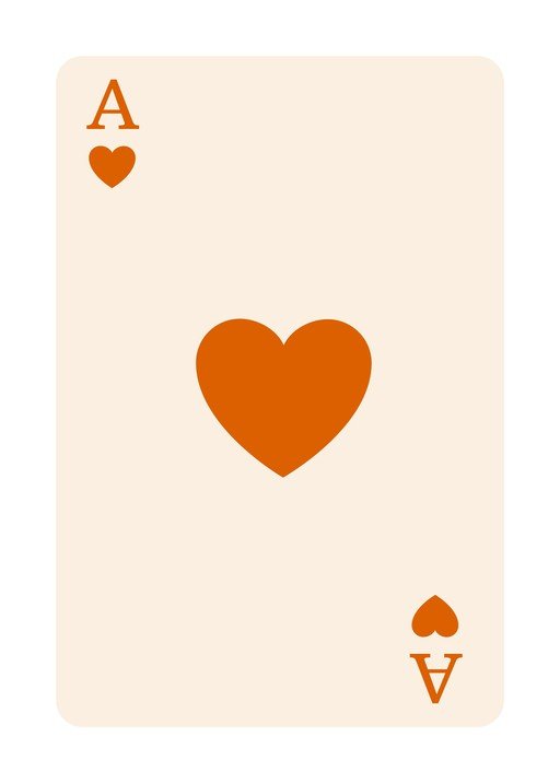 Ace of Hearts Playing Card