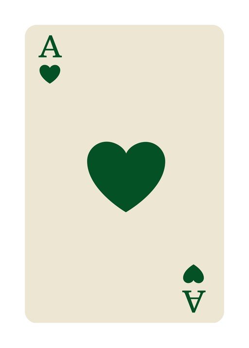 Ace of Hearts Playing Card