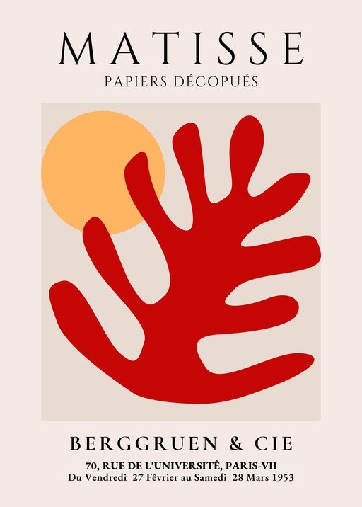Matisse Papiers Découpés Exhibition Poster