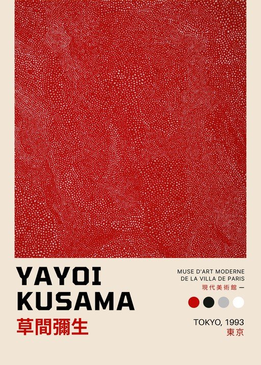 Yayoi Kusama's "KUSAMA" Exhibition Poster