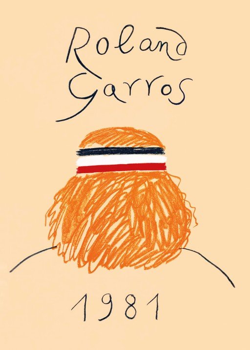 Roland Garros 1981 Tennis Poster