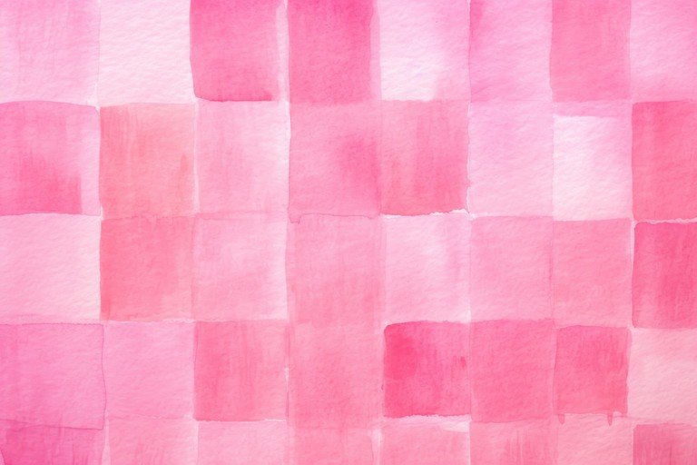 Pink Watercolor Squares Background