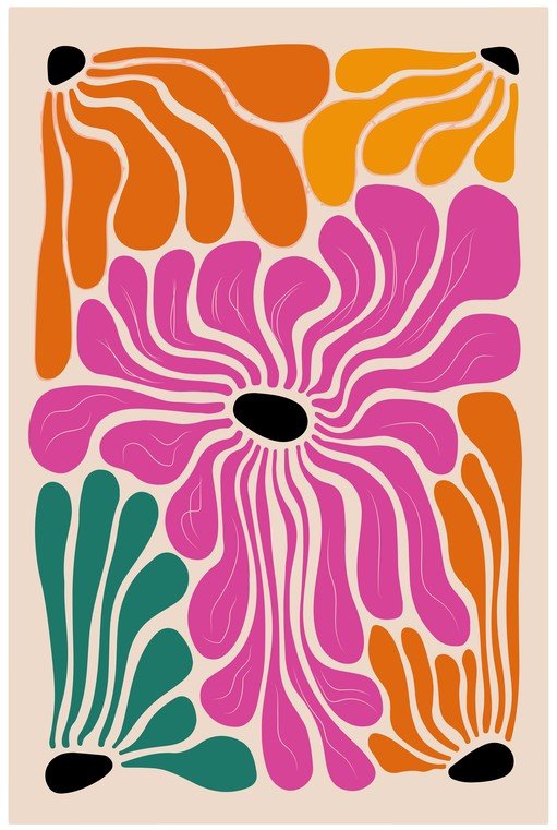Abstract Floral Art Print
