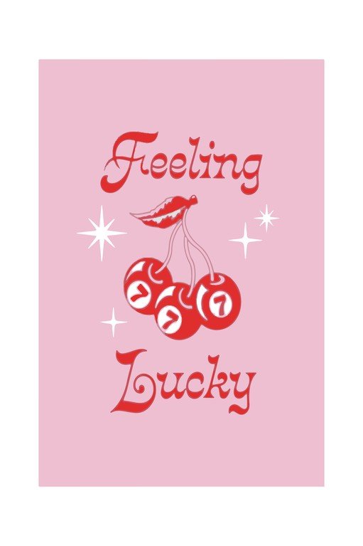 Feeling Lucky Cherry Graphic