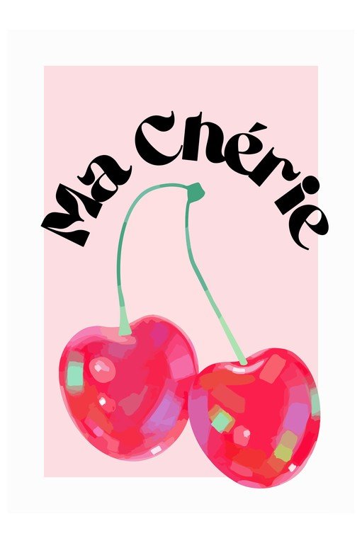Ma Chérie Cherries Illustration