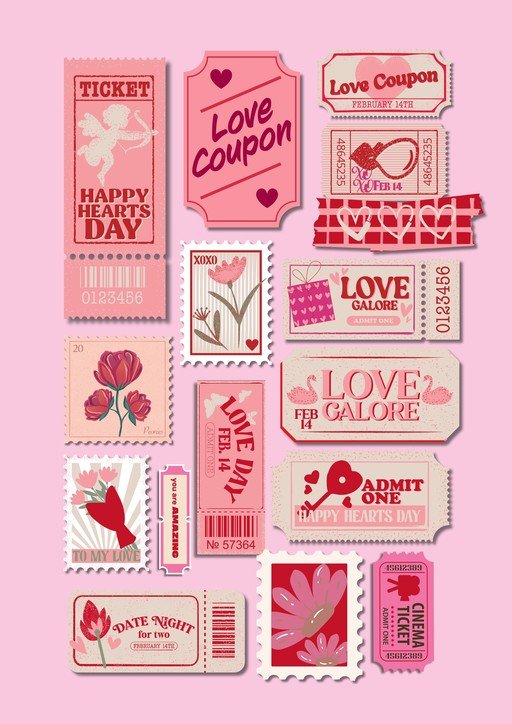 Valentine's Day Tickets and Coupons Collection