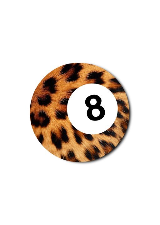Leopard Print 8 Ball