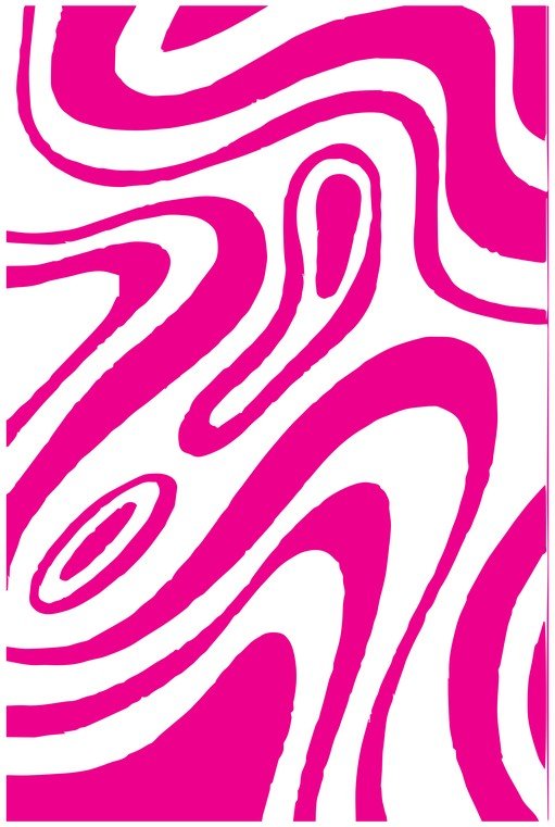 Abstract Pink and White Swirl Pattern