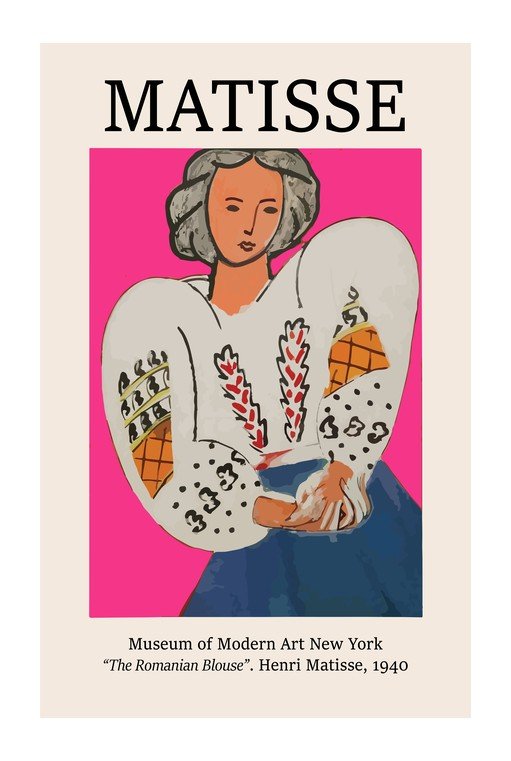 Matisse's "The Romanian Blouse" Poster