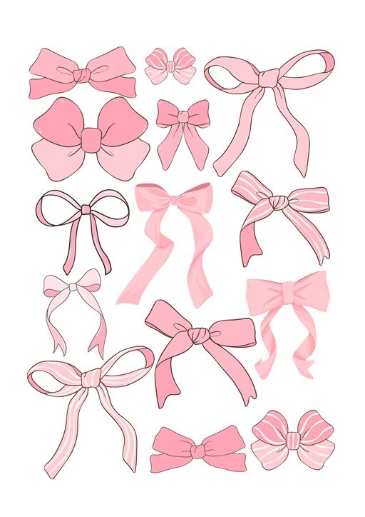Collection of Pink Bows