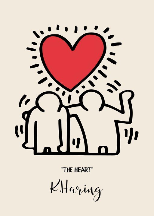 Keith Haring's "The Heart" Artwork