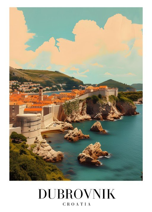 Dubrovnik, Croatia: Historic City Walls and Azure Sea