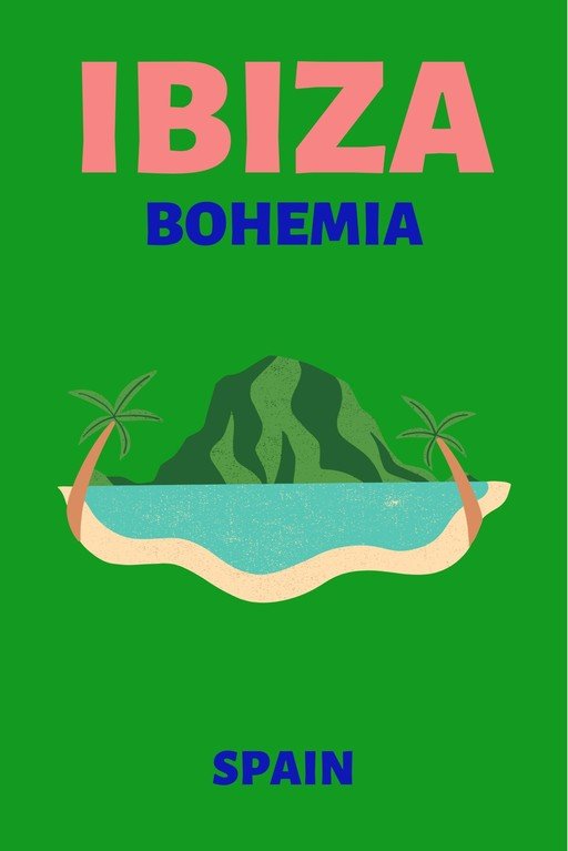 Ibiza Bohemia Travel Poster