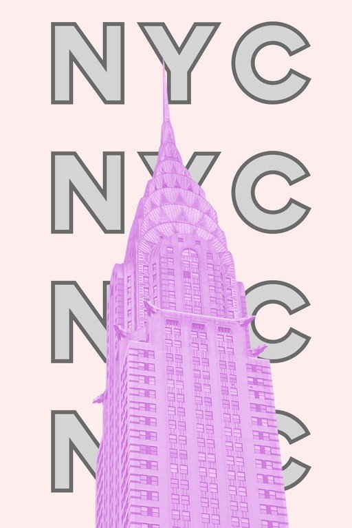 Chrysler Building NYC Pop Art Poster