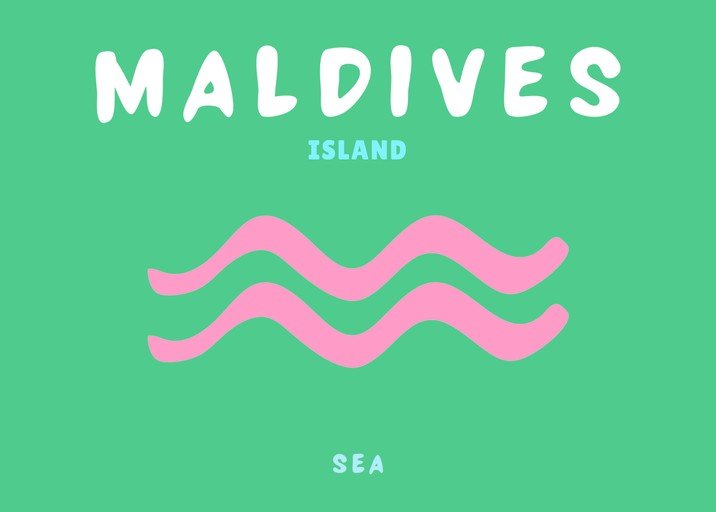 Maldives Island Sea Graphic
