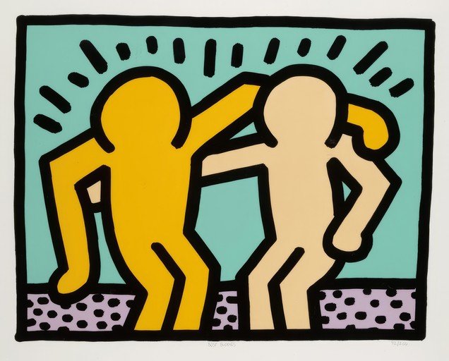 Keith Haring's "Best Buddies" Print