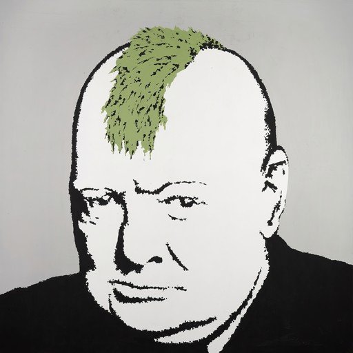 Winston Churchill Punk Rock Art