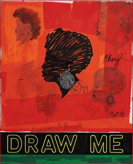 Collage of Black Women's Profiles with "Draw Me" Text