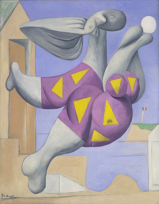Picasso's "Woman with a Ball" - Surrealist beach scene