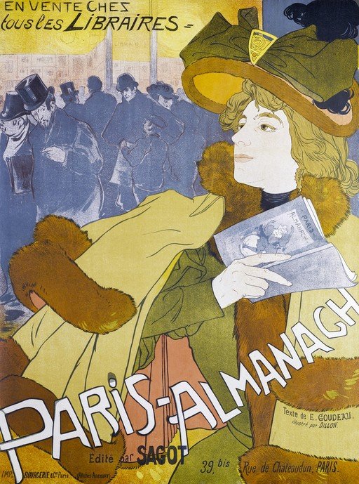 Paris-Almanach Poster by Henri de Toulouse-Lautrec